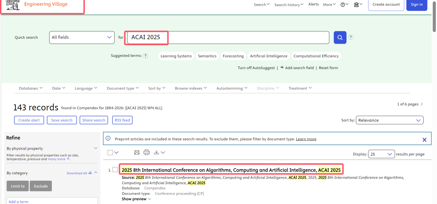 ACAI 2025 EI